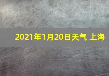 2021年1月20日天气 上海